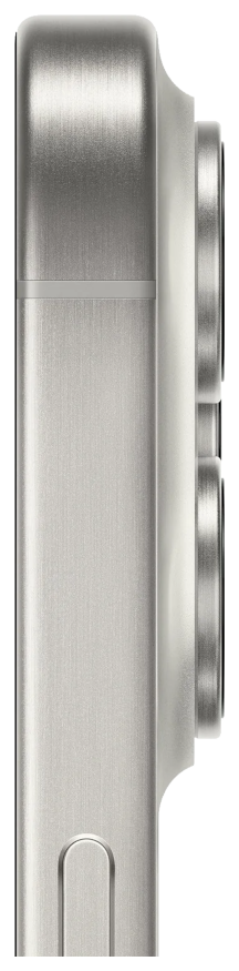 iPhone 15 White Titanium Side View